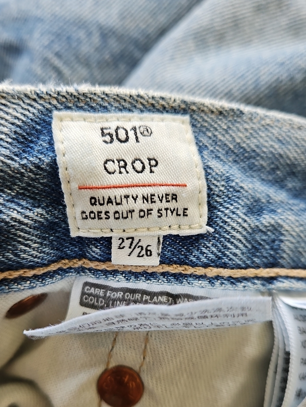 501 Levis Size 26/27 - Picture 3 of 3